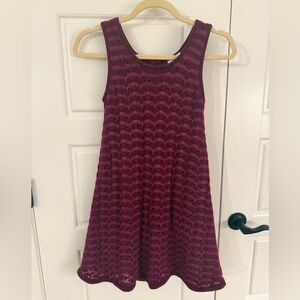 Matilda Jane Burgundy Textured Knit Dress